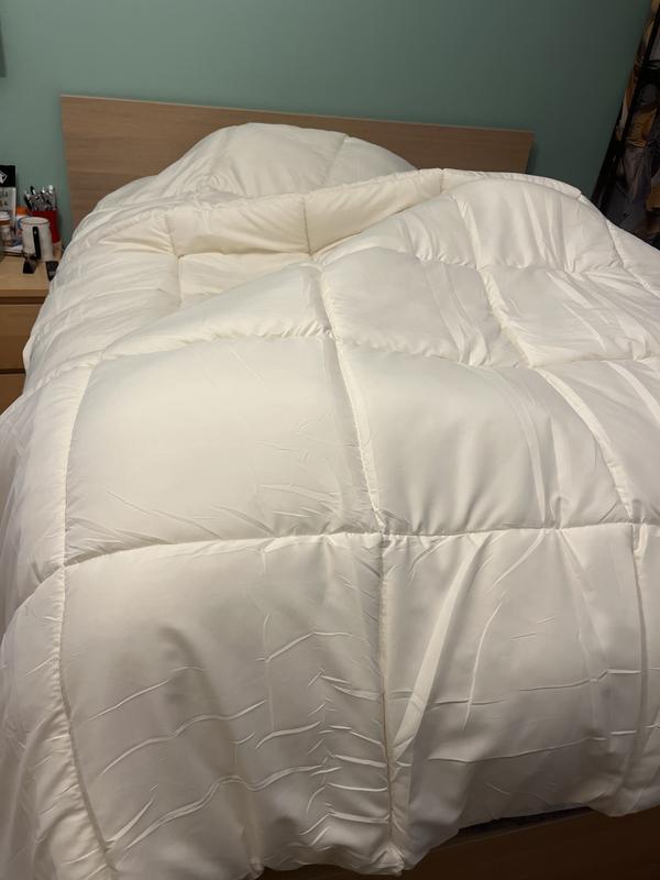 The color is almost off white, much lighter than we expected