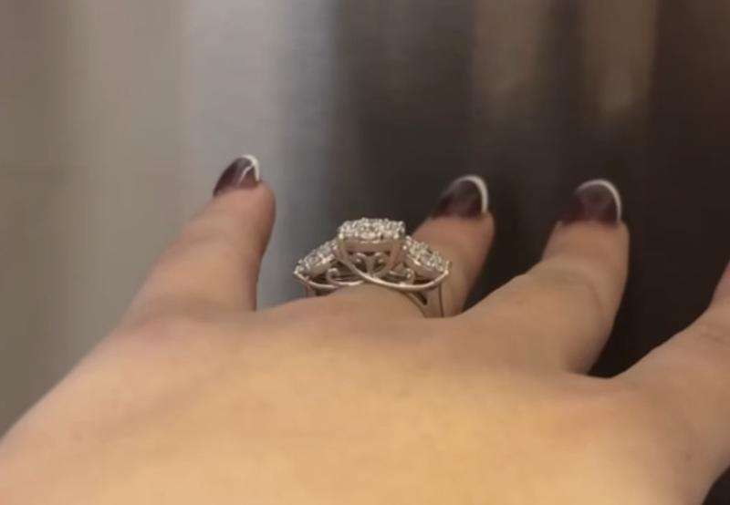 after I got my nails done the detail on the ring is stunning