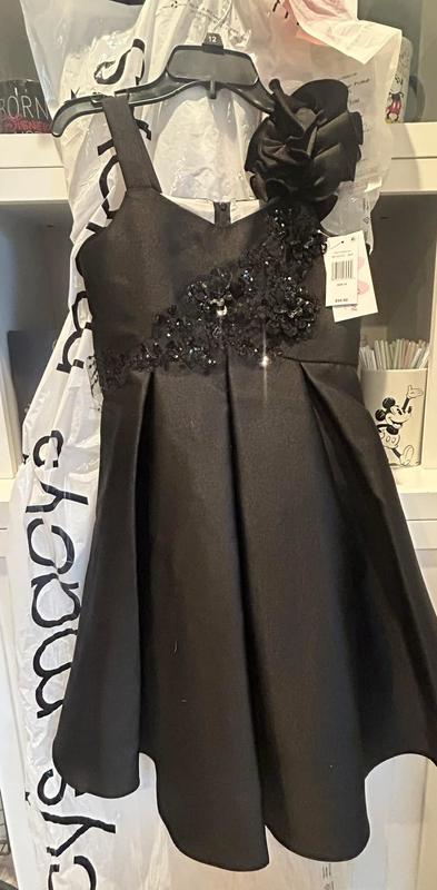 Macys girls black dress hotsell