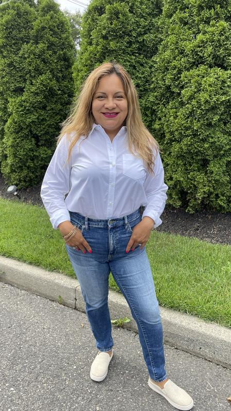 Love this combo of jeans and the white shirt. Looked great!