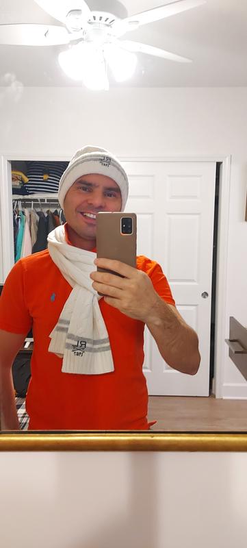 Polo Ralph Lauren Men's Rugby Stripe Hat And Scarf Gift Set Hats