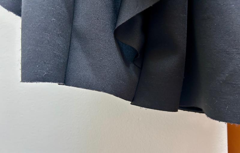 unfinished, fraying bottom