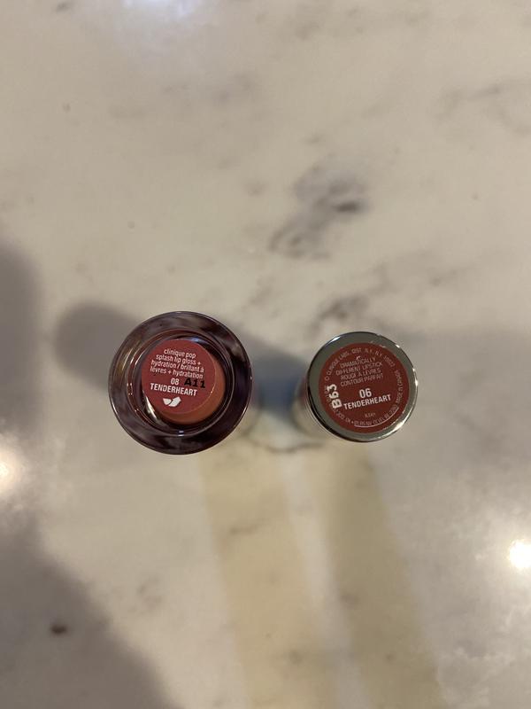 On left is the Pop Splash on the right is the lipstick