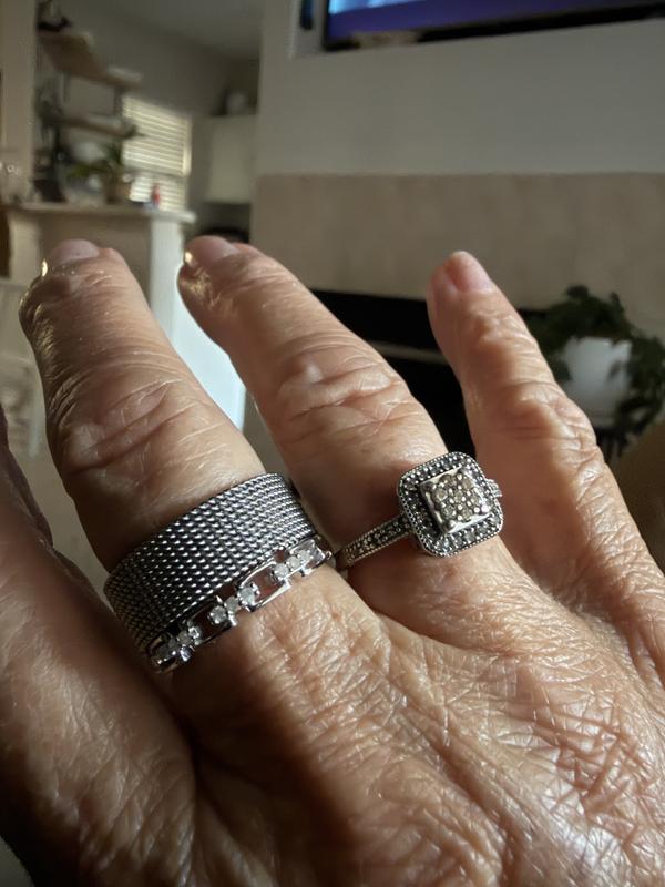 This ring is great by itself, but also stacking