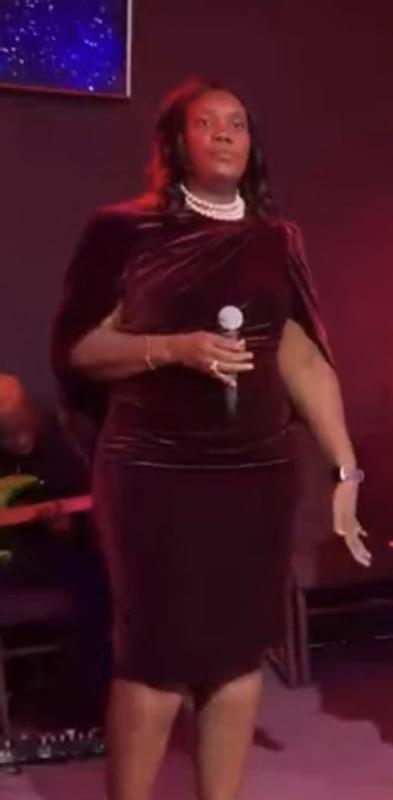 Wearing the dress for my church 16 Anniversary!!