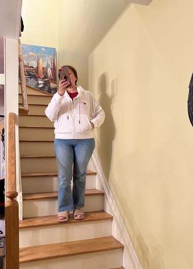 Love my TH white hoodie!