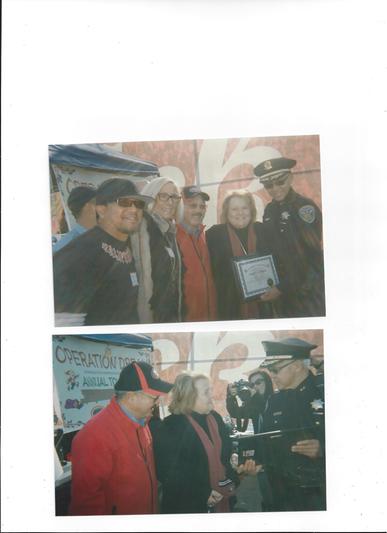 At 49er Game. Mayor Lee came by our tailgate.