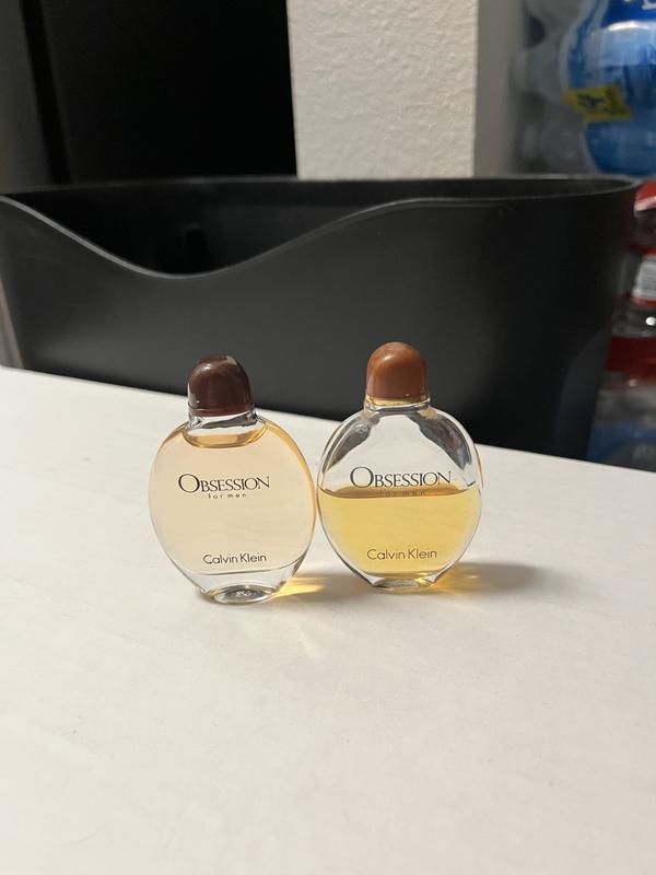 The bottle on the left is new bottle I just got in Multi-Pack , Because of the change in color from the existing bottle I am still using and decided to check the smell, it actually has no smell whatsoever and probably was switched out by water.