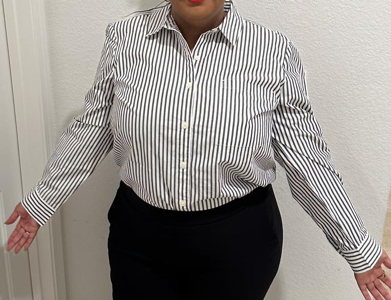 Grey/White Striped Shirt