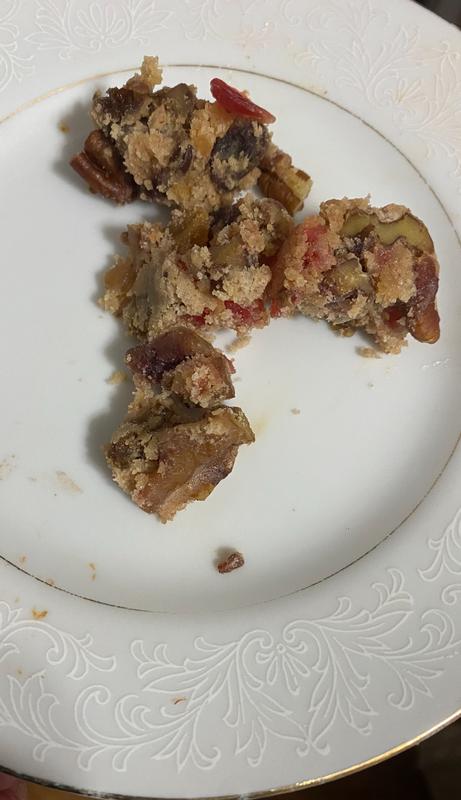 Crumbly fruitcake