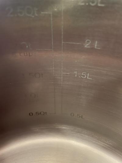 Inside the pan