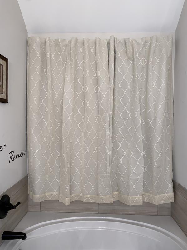 Curtains are perfect for my bathroom window