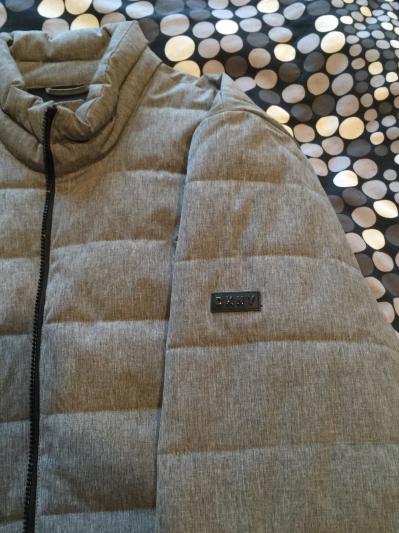 DKNY logo on left arm