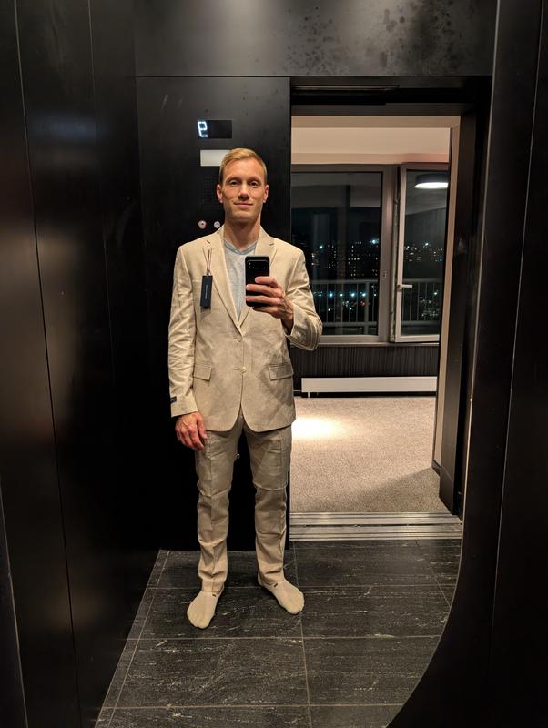 Men's Modern-Fit Linen Pants