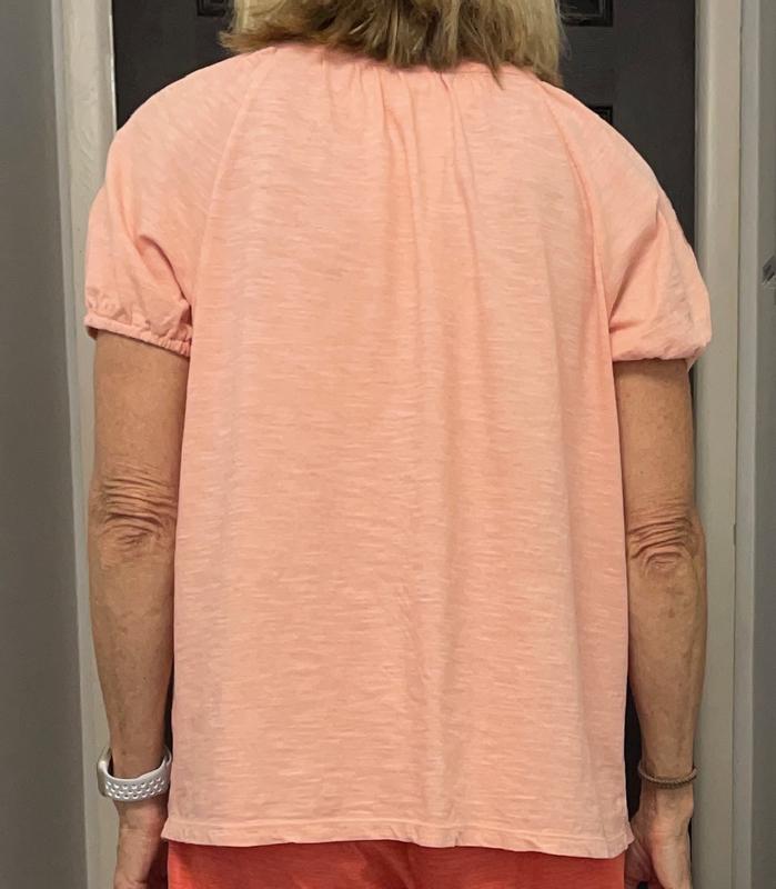 Cute Peachy Cotton Summer Top