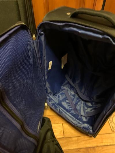 Showing inside, nice blue liner