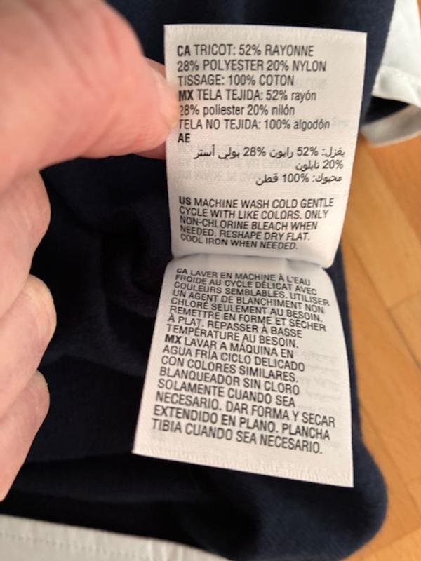 Washing info--no dryer.