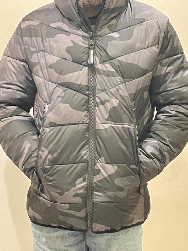 Camo puffer jacket