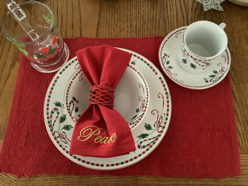 Christmas Napkins Work Perfect