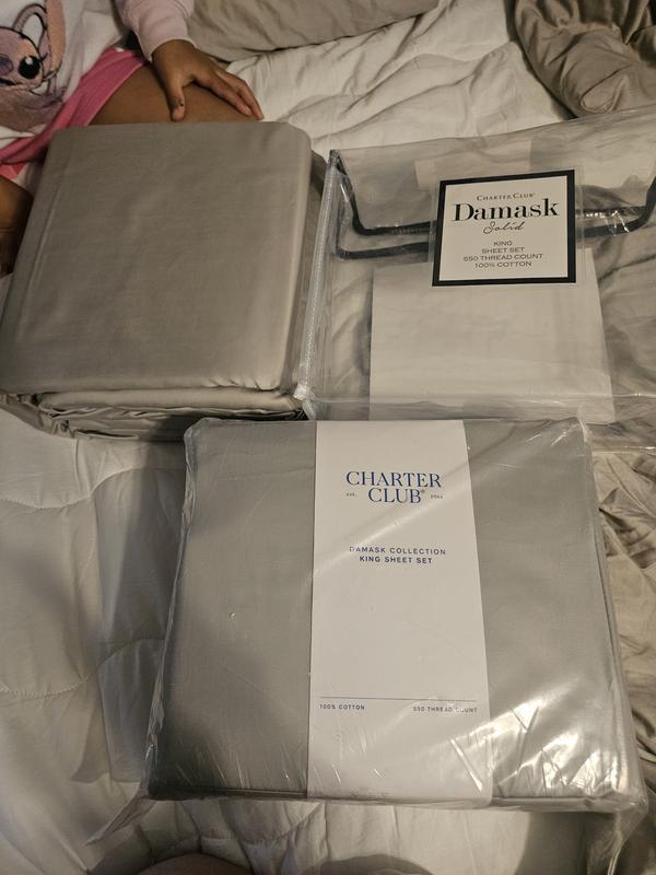 1.5" Stripe 550 Thread Count 100% Cotton Sheet Sets, Exclusively at Macy’s