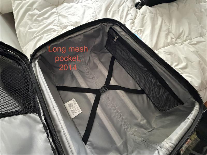 My old bag, mesh zipper pocket full length