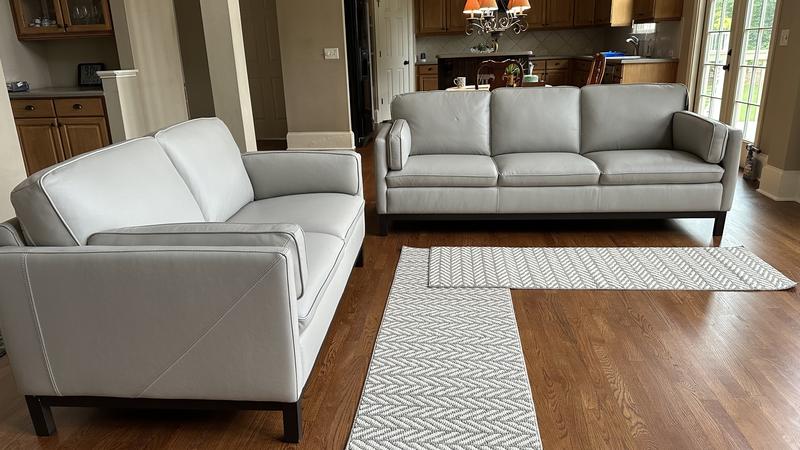 Furniture CLOSEOUT Virton 87 Leather Sofa Created for Macy s Macy s