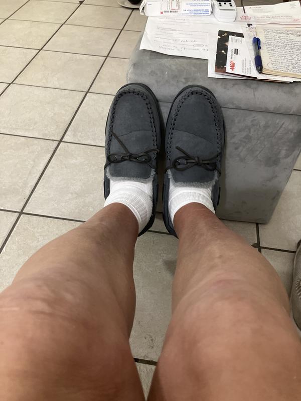 My comfortable new moccasins.