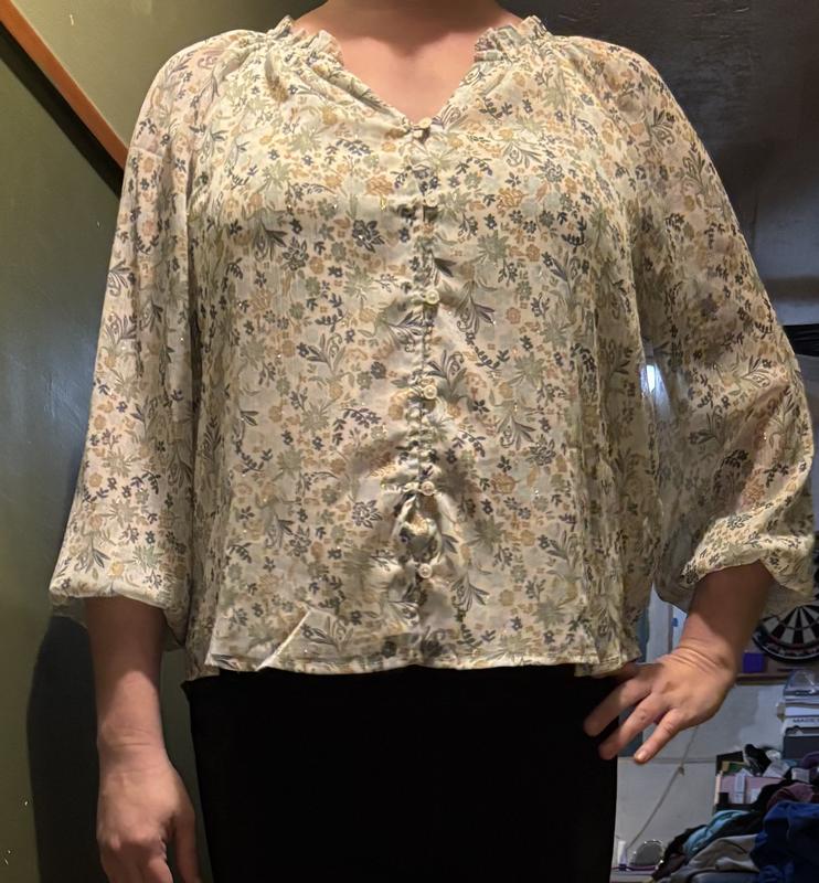 Front of blouse