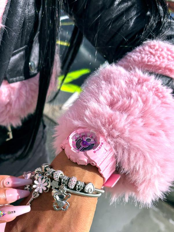 G-Shock G-Shock Women's Pink Resin Watch, BA110YK-4A Macy's