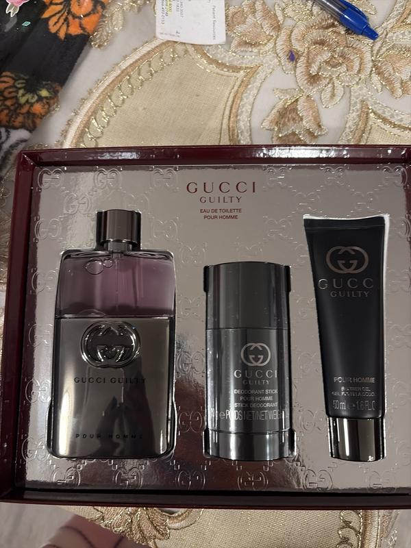 Guilty Pour Homme Eau de Toilette for Men Trio Gift Set