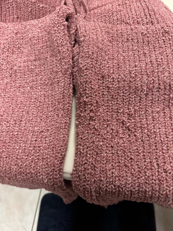 You can see how bad the material is