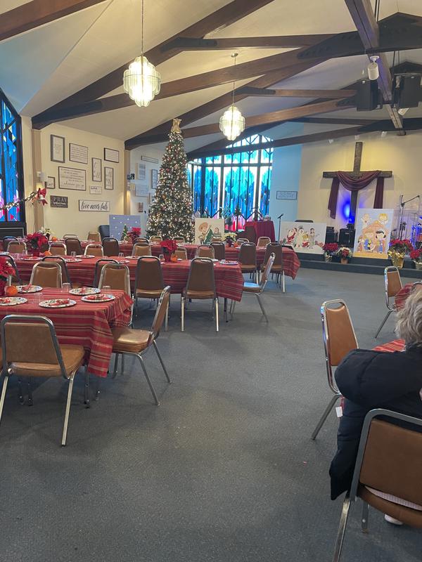 Tables all set and ready to go!