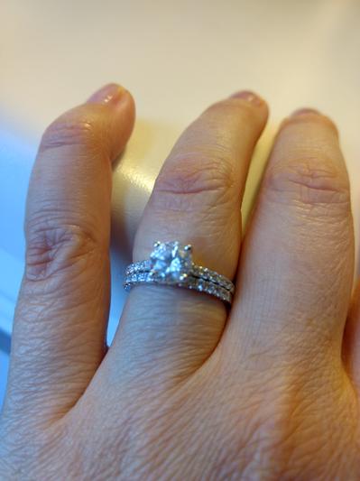 I paired with Arabella Wedding Band