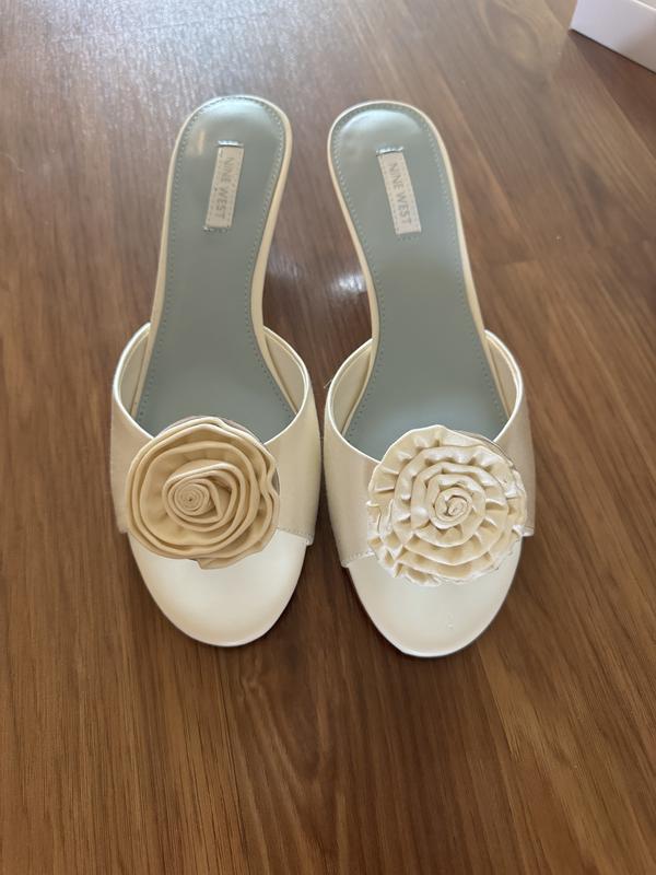 Nine West Women's Dhalia Bridal Tapered Heel Slip On Dress Sandals - Macy's