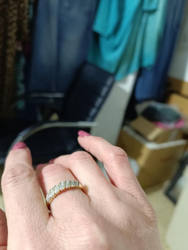 Diamond Multi-Row Band (1/5 ct. t.w.) in 10K White,  Yellow or Rose Gold 