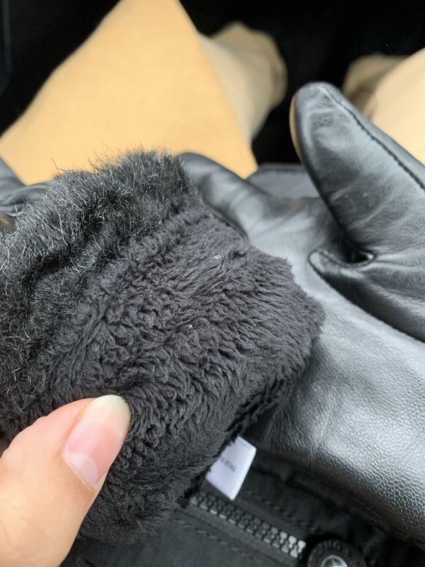 The inside of the glove