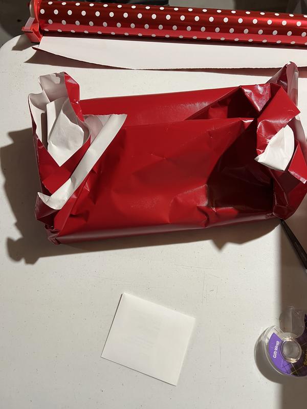 Gift wrapping as received.