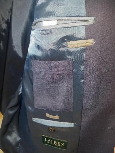 Inside left pockets (top is zippered, middle is the battery pouch)