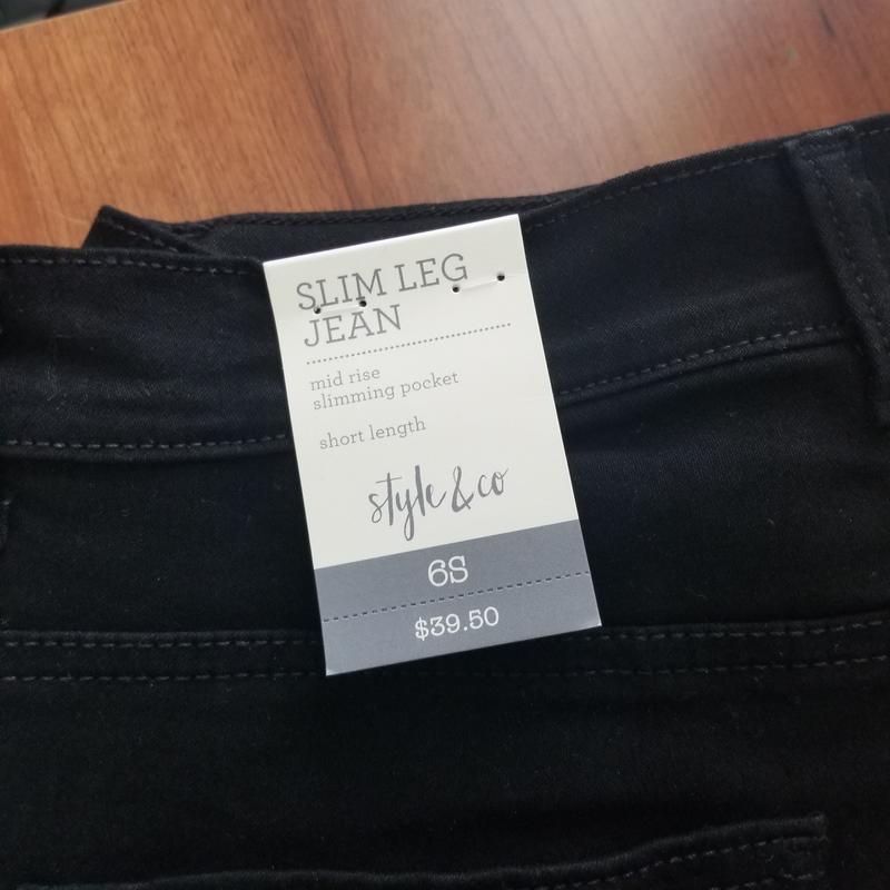 I put my old pants for comparison