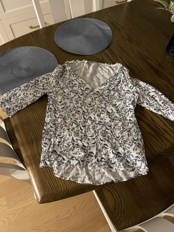 This is after it got washed I tried to upload pic of me wearing it but it would not upload