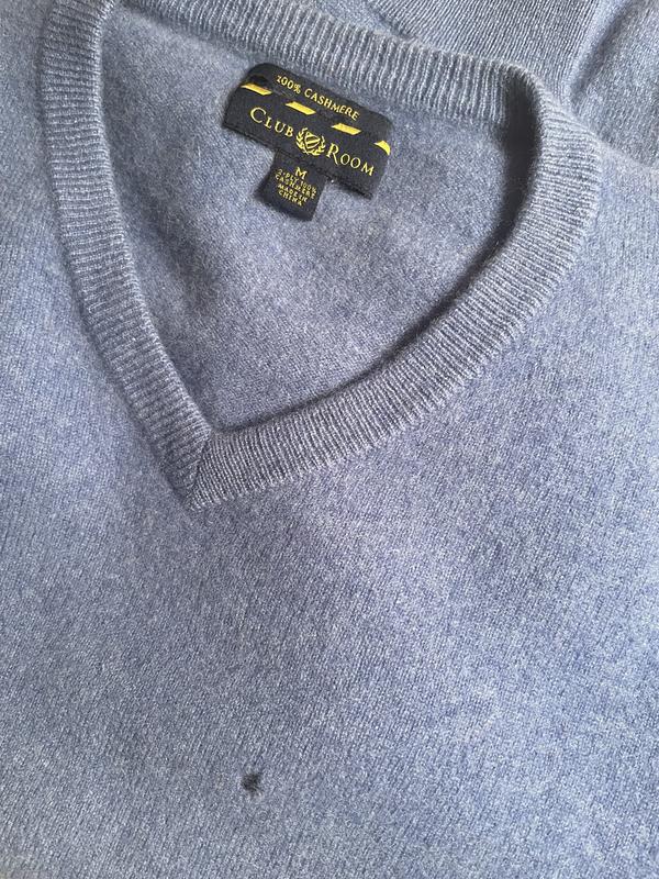 New Navy sweater w/Pilling, 
Old Blue sweater w/o pilling