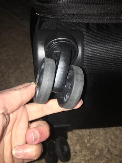 Wheels turn in all directions and very smooth feeling.