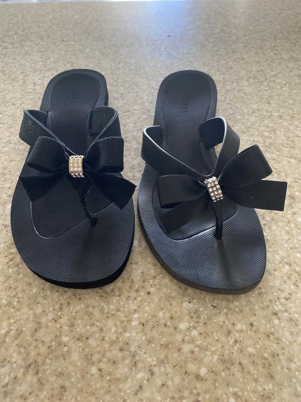 GUESS Women s Tutu Eva Fashion Bow Detail Flip Flop Sandals Macy s