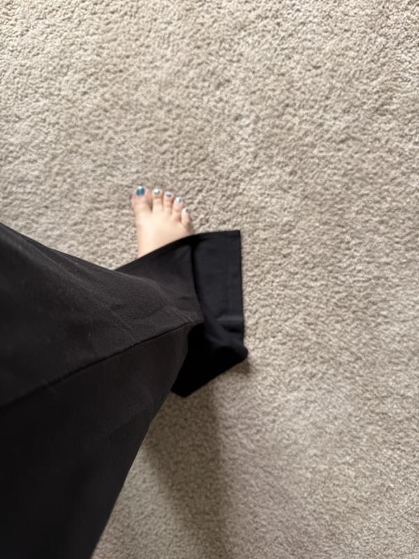 Here’s the extra length when barefoot (I’m 5’6”)