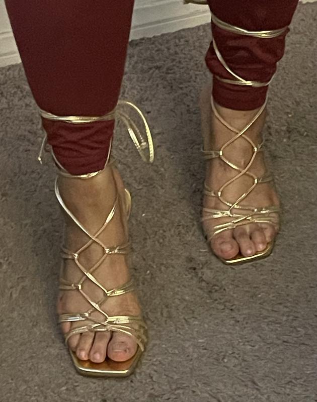 Wild Pair Women's Evelina Lace-Up Dress Sandals, Macy's Exclusive - Macy's