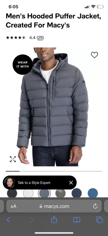 Macys michael kors men's down jacket best sale