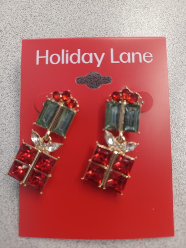 Holiday Lane Double Drop Earrings