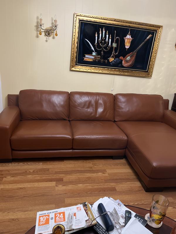 Furniture CLOSEOUT Darrium 2 Pc. Leather Sofa with Chaise Created for Macy s Macy s