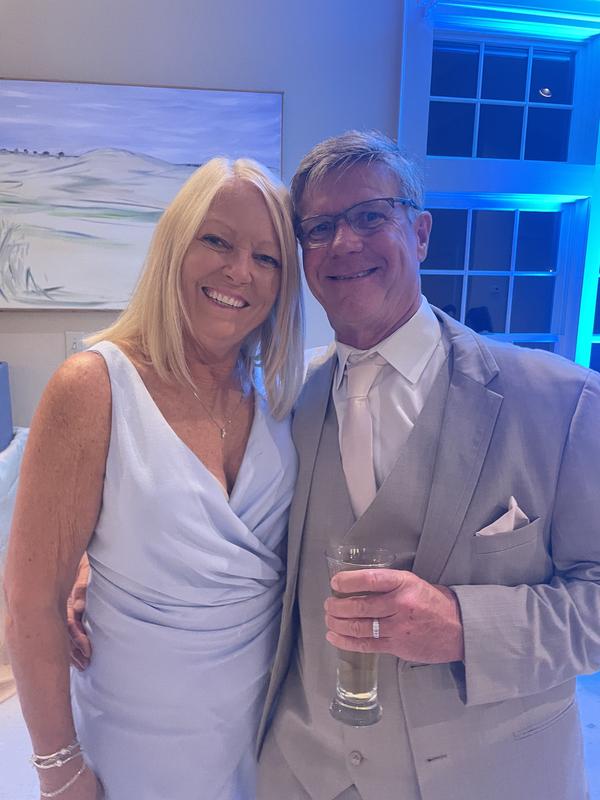 Love the periwinkle blue dress