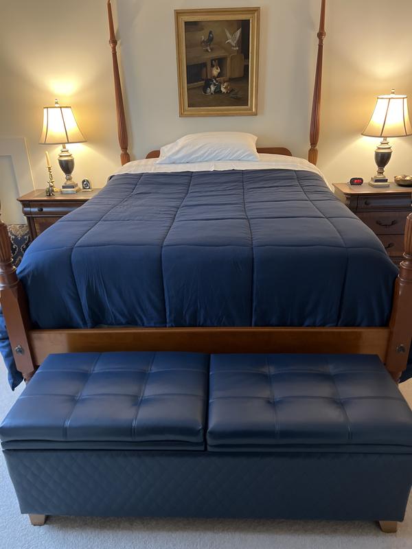 I can’t use my good bedspreads right now because my 16&1/2 year old cat claws his way up onto the beds.